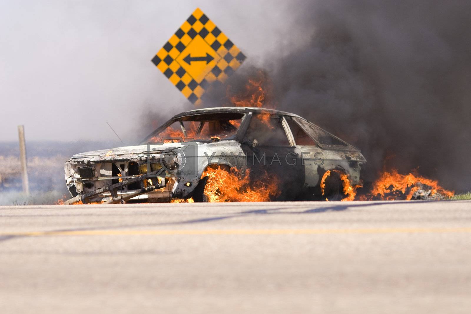 Royalty free image of Car blaze by stevemc
