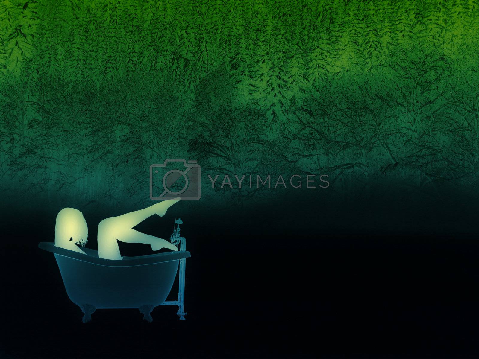Royalty free image of Outdoor bath by tuku