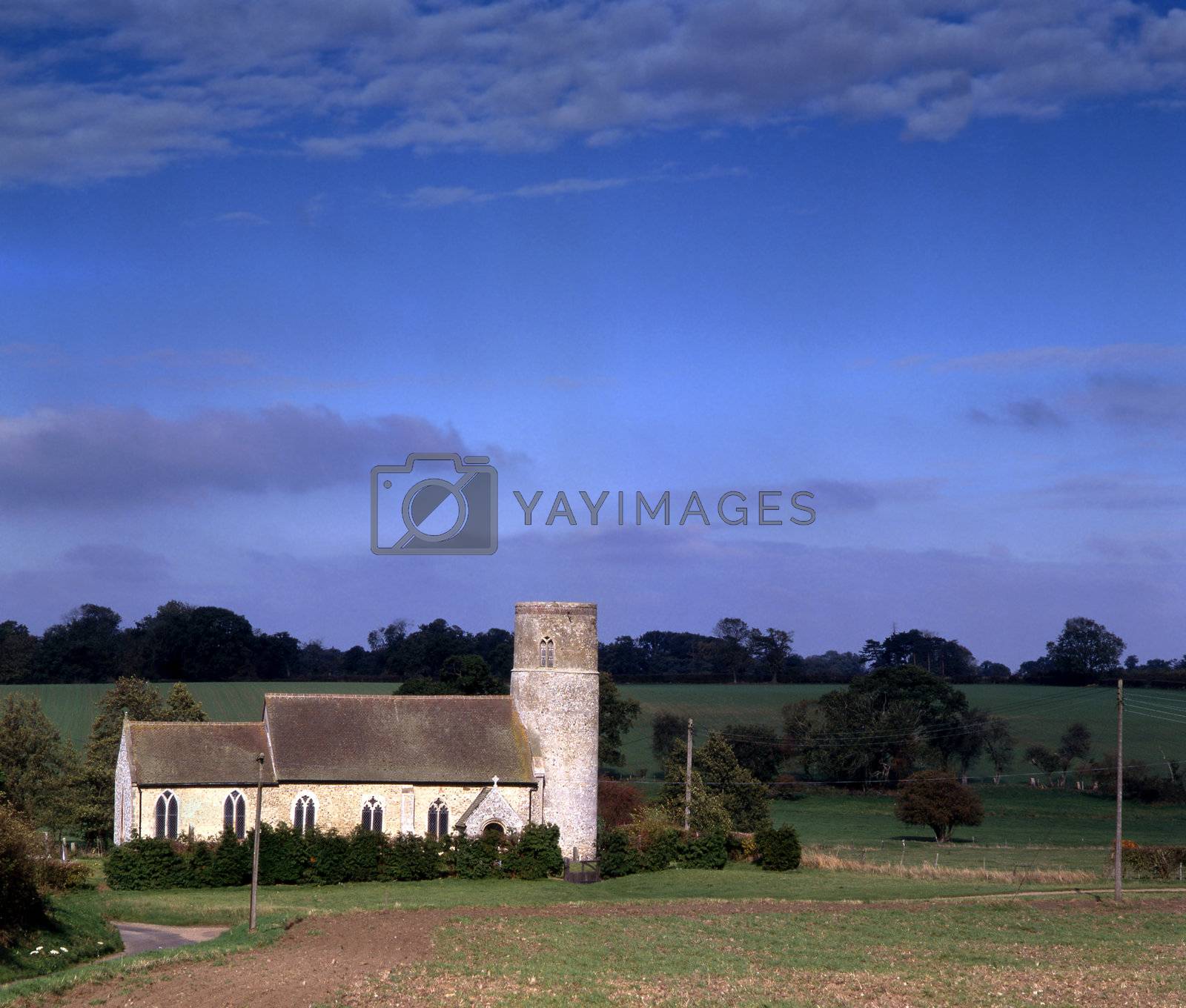 Royalty free image of Round tower church by runamock