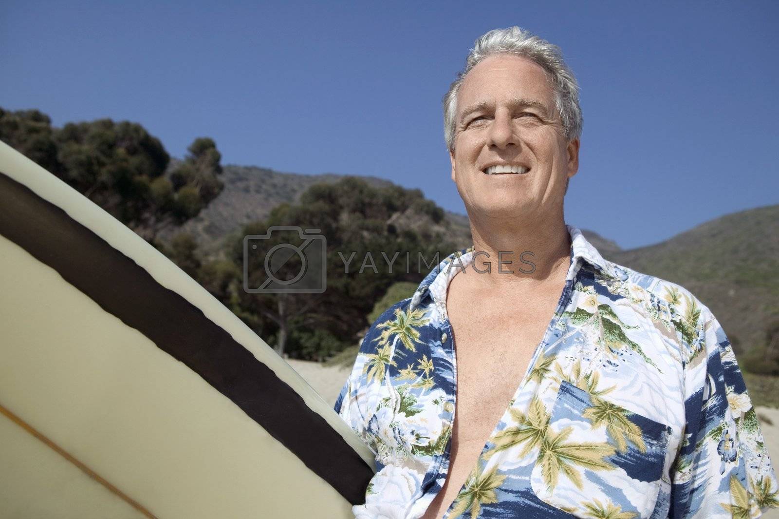 Royalty free image of Middle-Aged Surfer by moodboard
