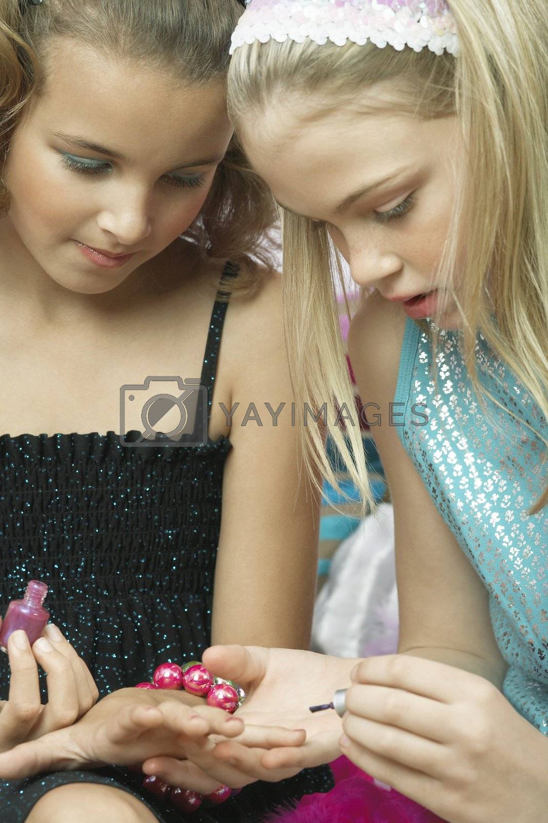 Royalty free image of Girls at a Slumber Party by moodboard