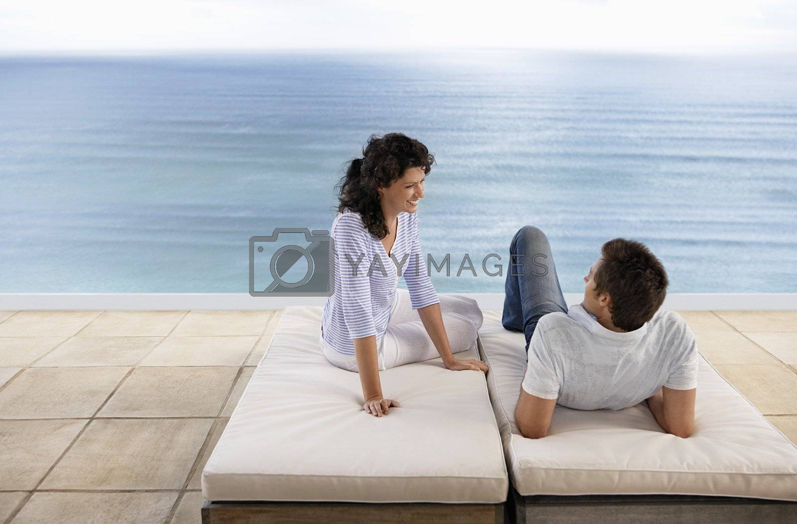 Royalty free image of Couple Relaxing by moodboard