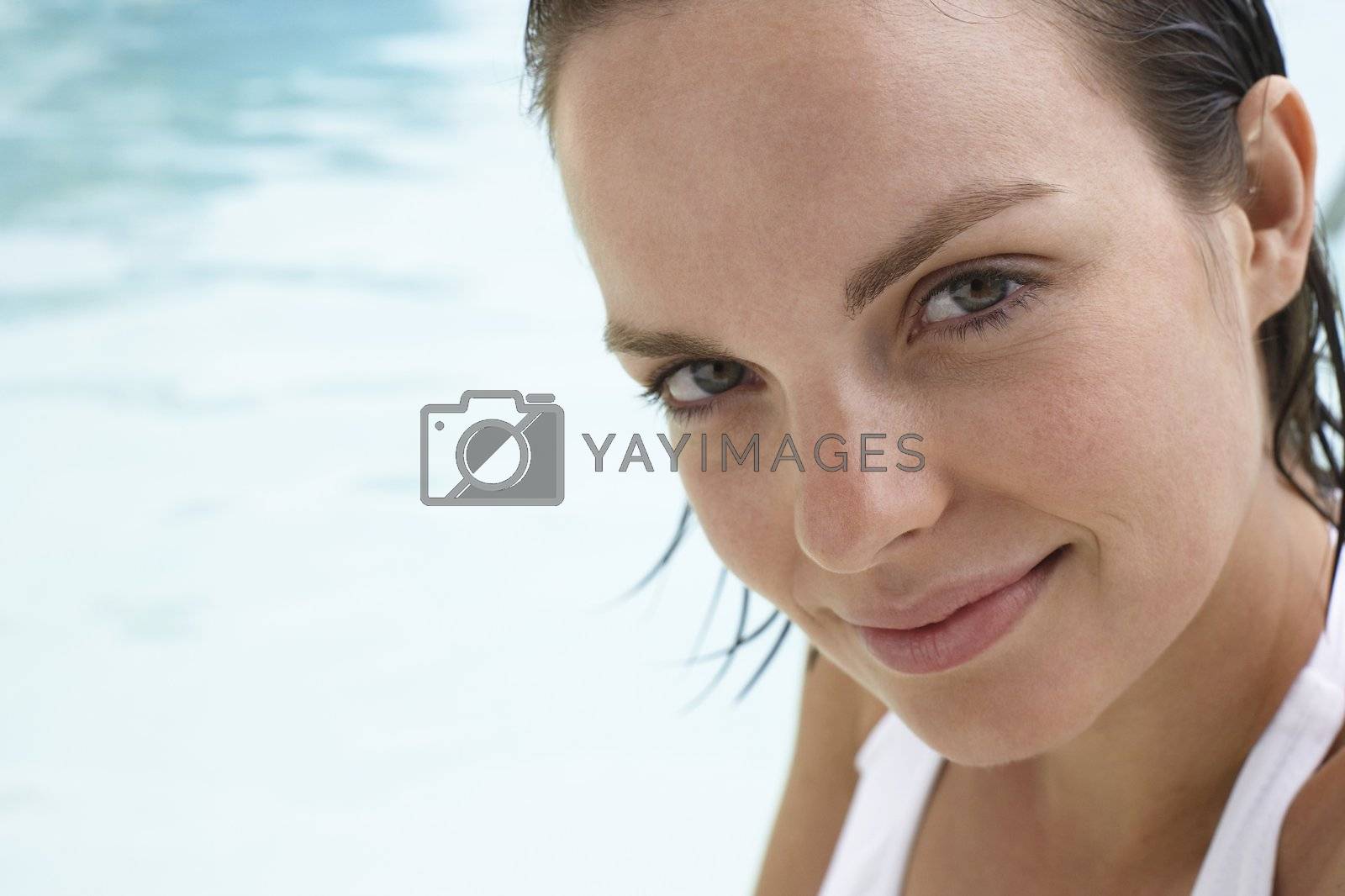 Royalty free image of Woman Enjoying a Swim by moodboard