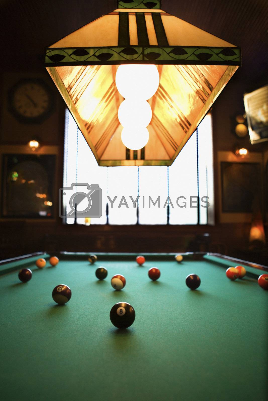Royalty free image of Balls on pool table. by iofoto