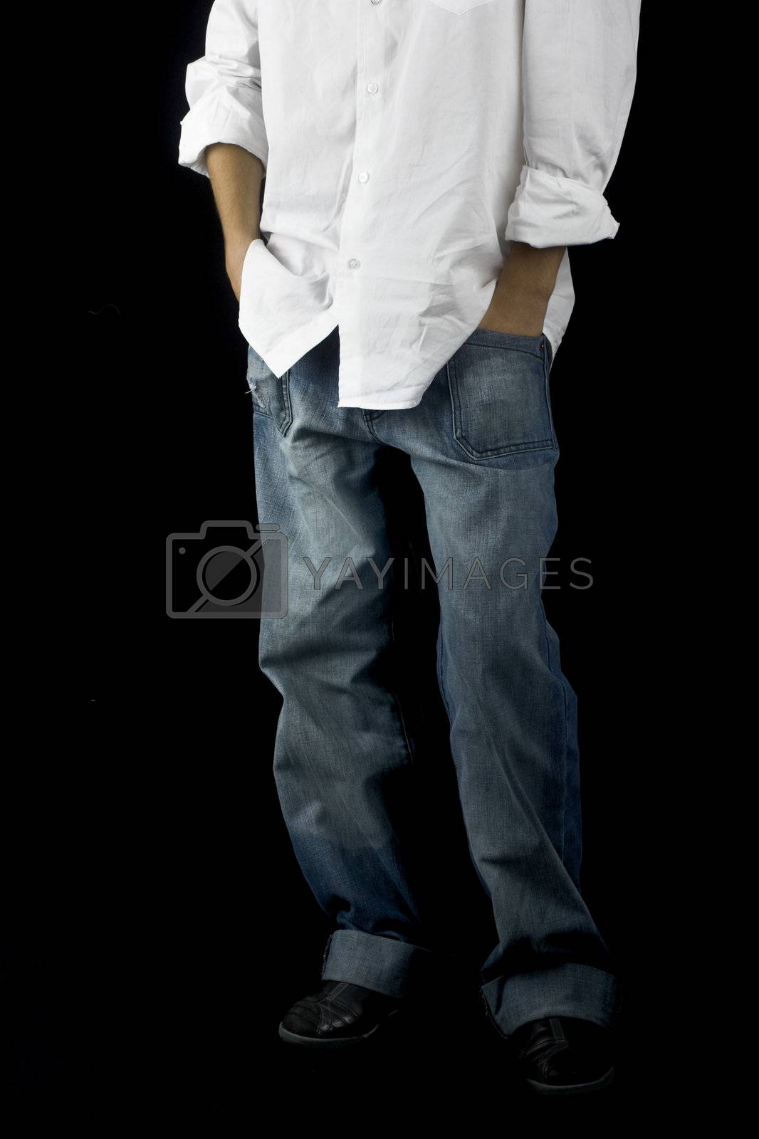 Royalty free image of Boy with hands on the pockets by Iko