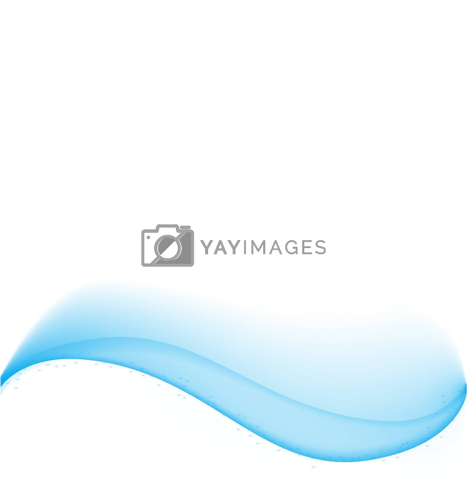 Royalty free image of Abstract blue wave by Arsen