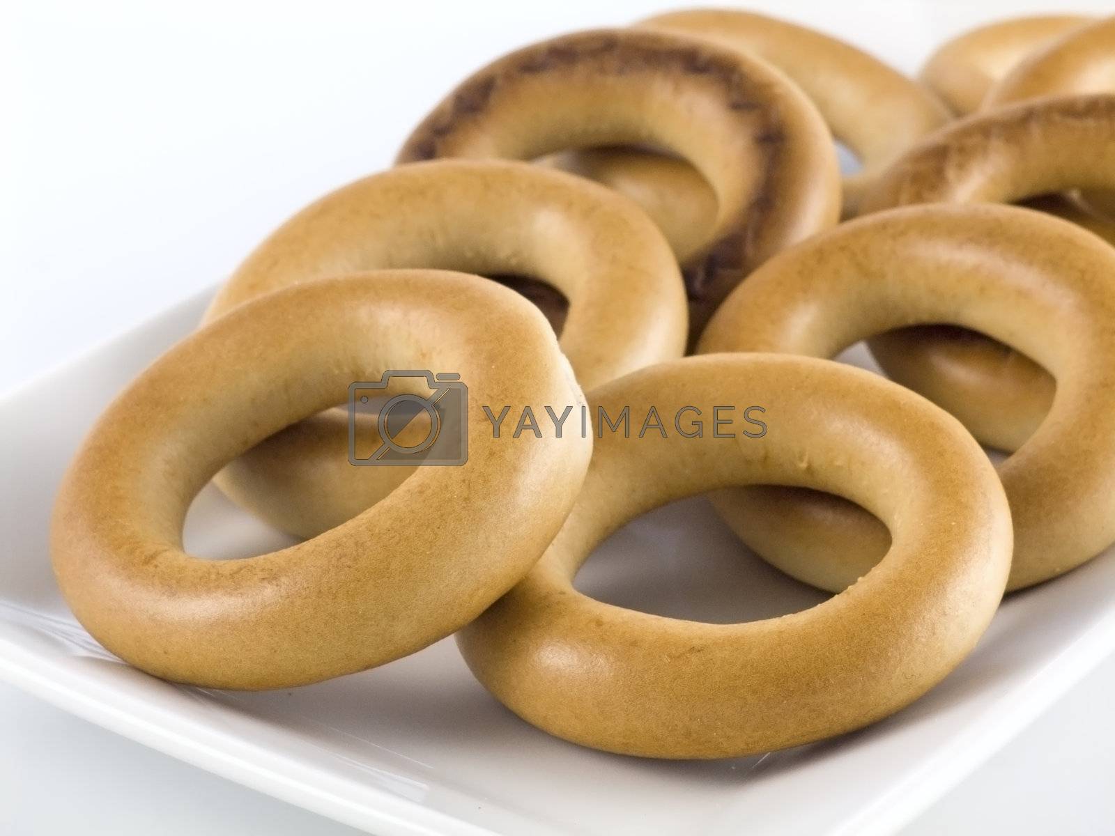 Royalty free image of bagel / pretzel / obwarzanki by iwka