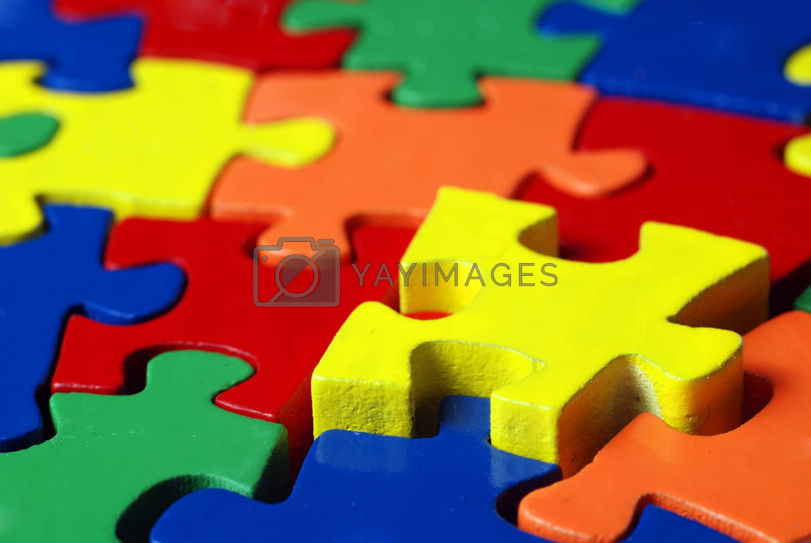 Royalty free image of Colorful puzzle by Gjermund