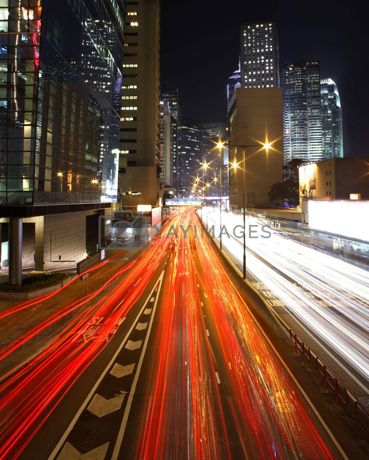 Royalty free image of Traffic in Hong Kong by leungchopan