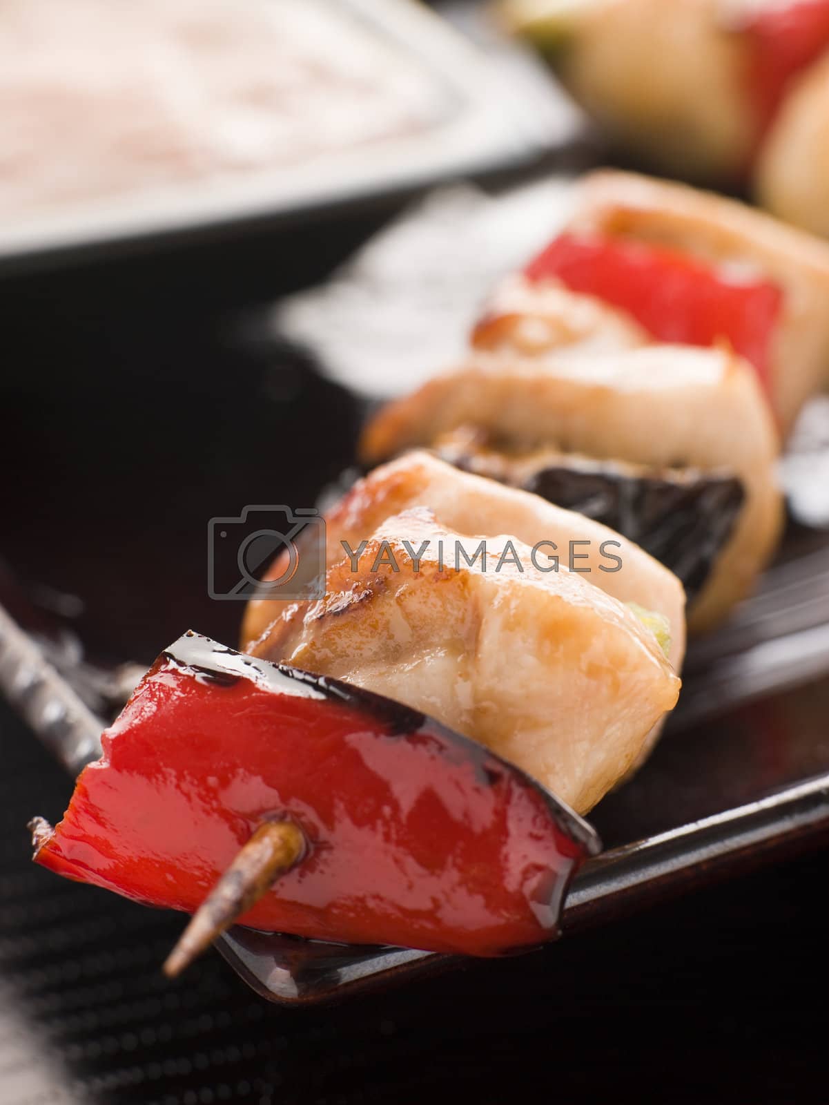Royalty free image of Yakitori Skewer with Sukiyaki Sauce by MonkeyBusiness