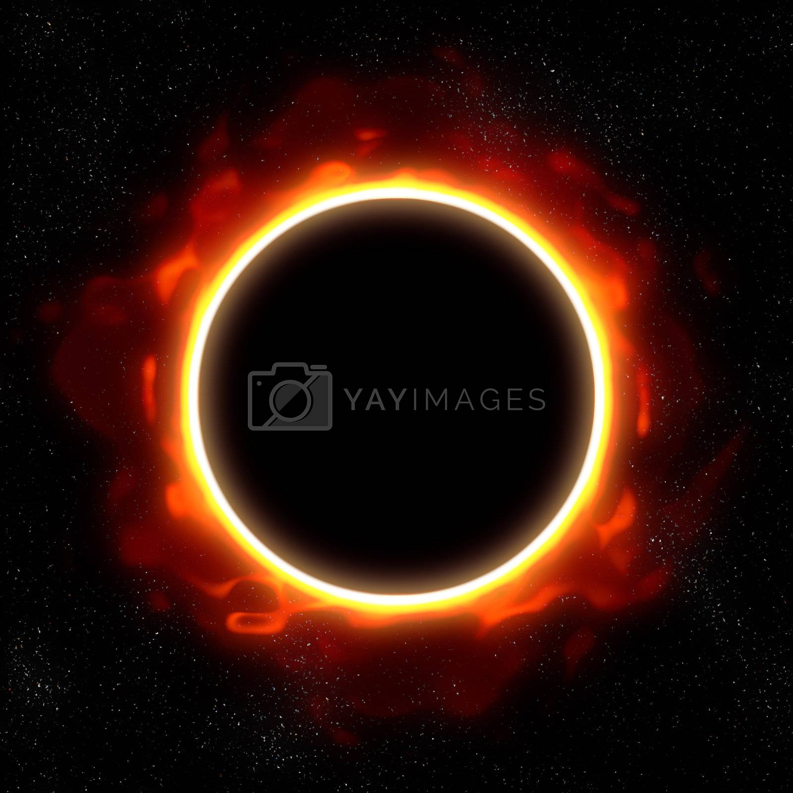 Royalty free image of total eclipse in space by clearviewstock