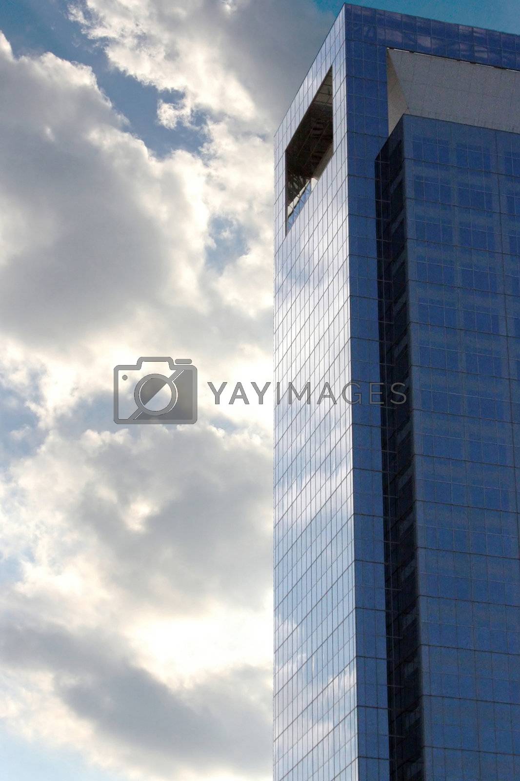 Royalty free image of Cloudy Skyscraper by Moonb007
