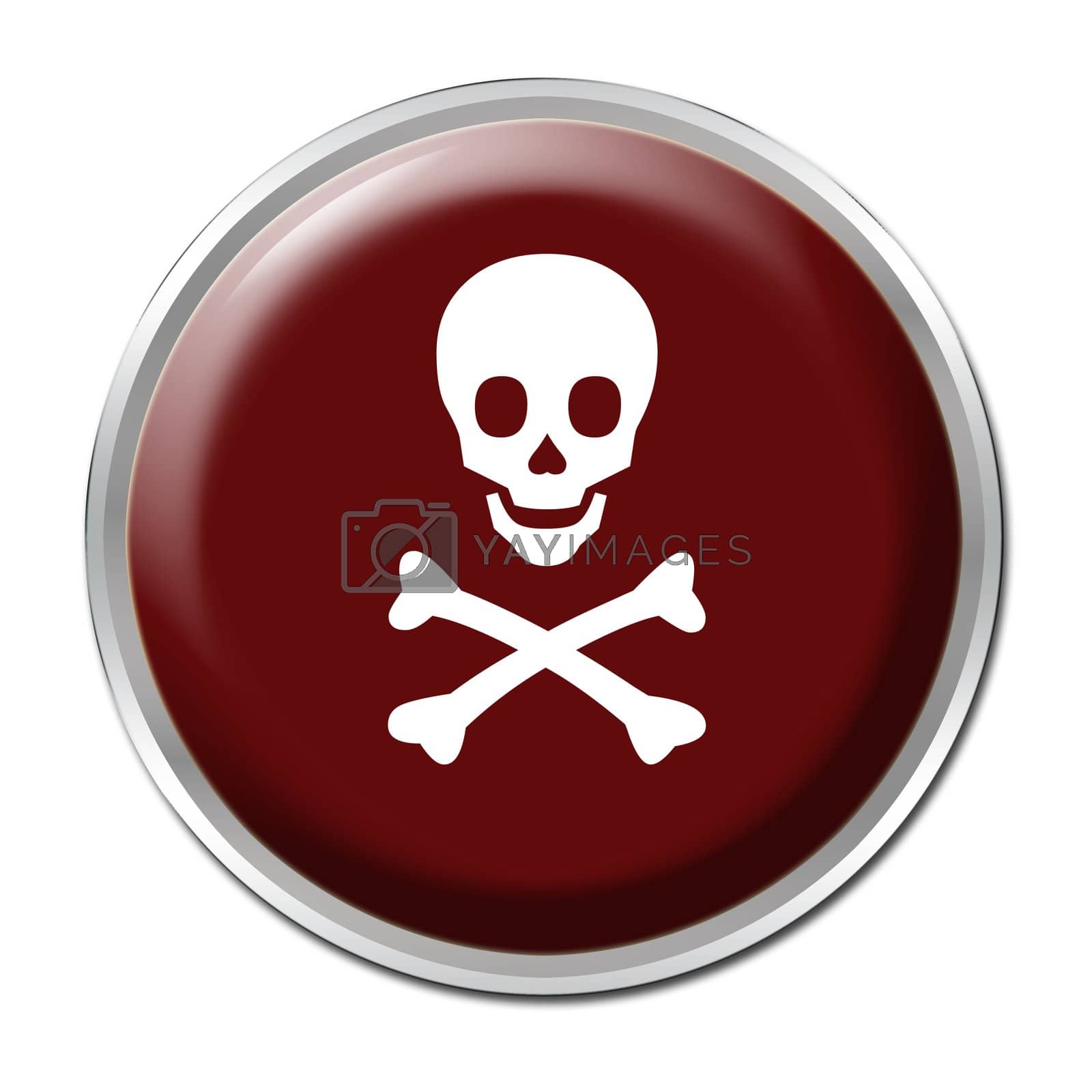Royalty free image of Skull Button by werg