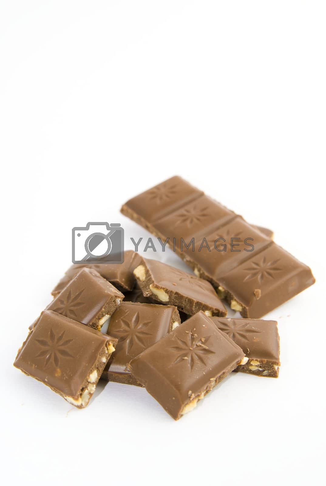 Royalty free image of Heap of chocolate by pmisak
