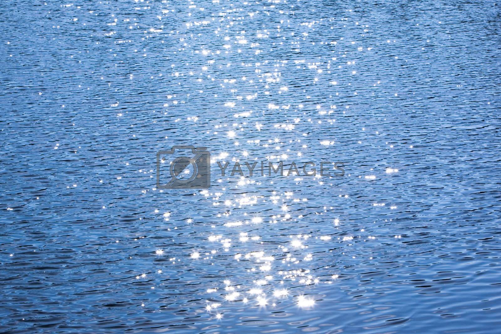 Royalty free image of Water Ripple Background by leaf