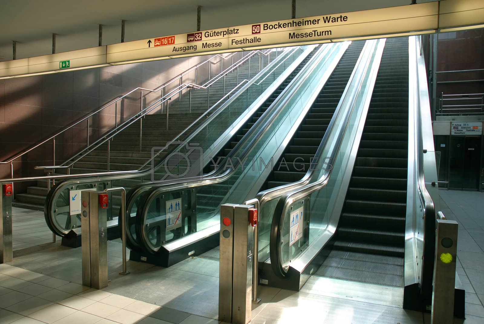 Royalty free image of Escalator at the airport. by cienpies