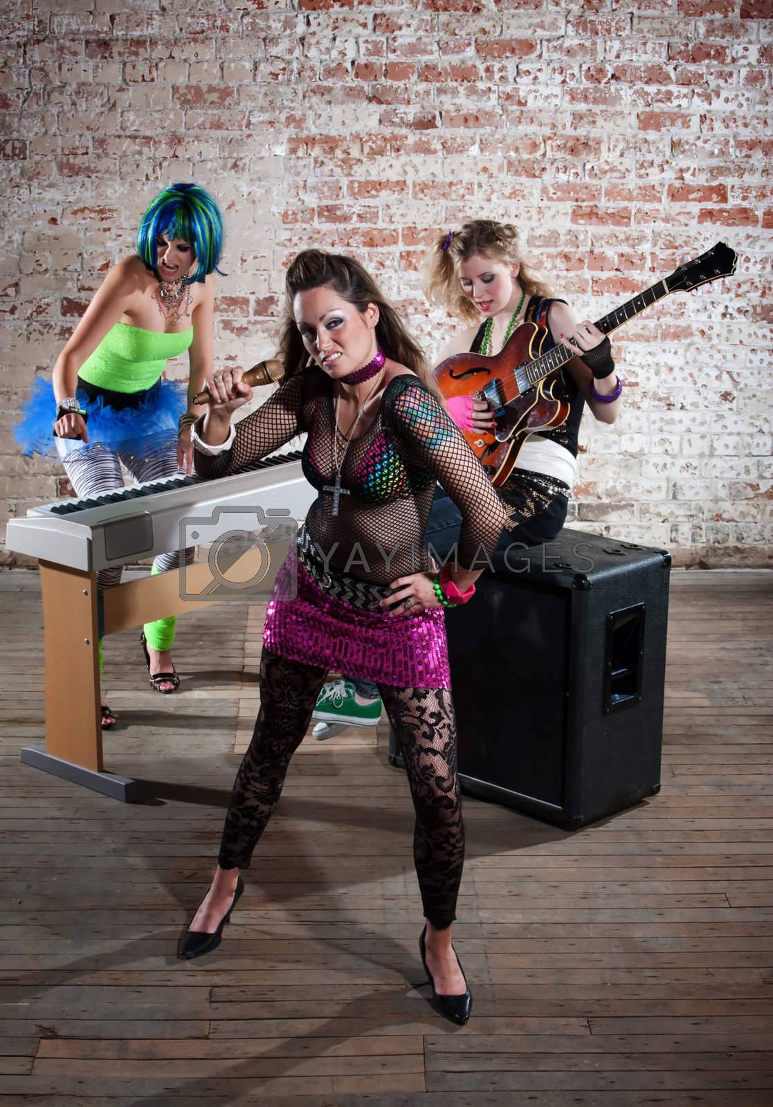 Royalty free image of Female punk rock band by Creatista