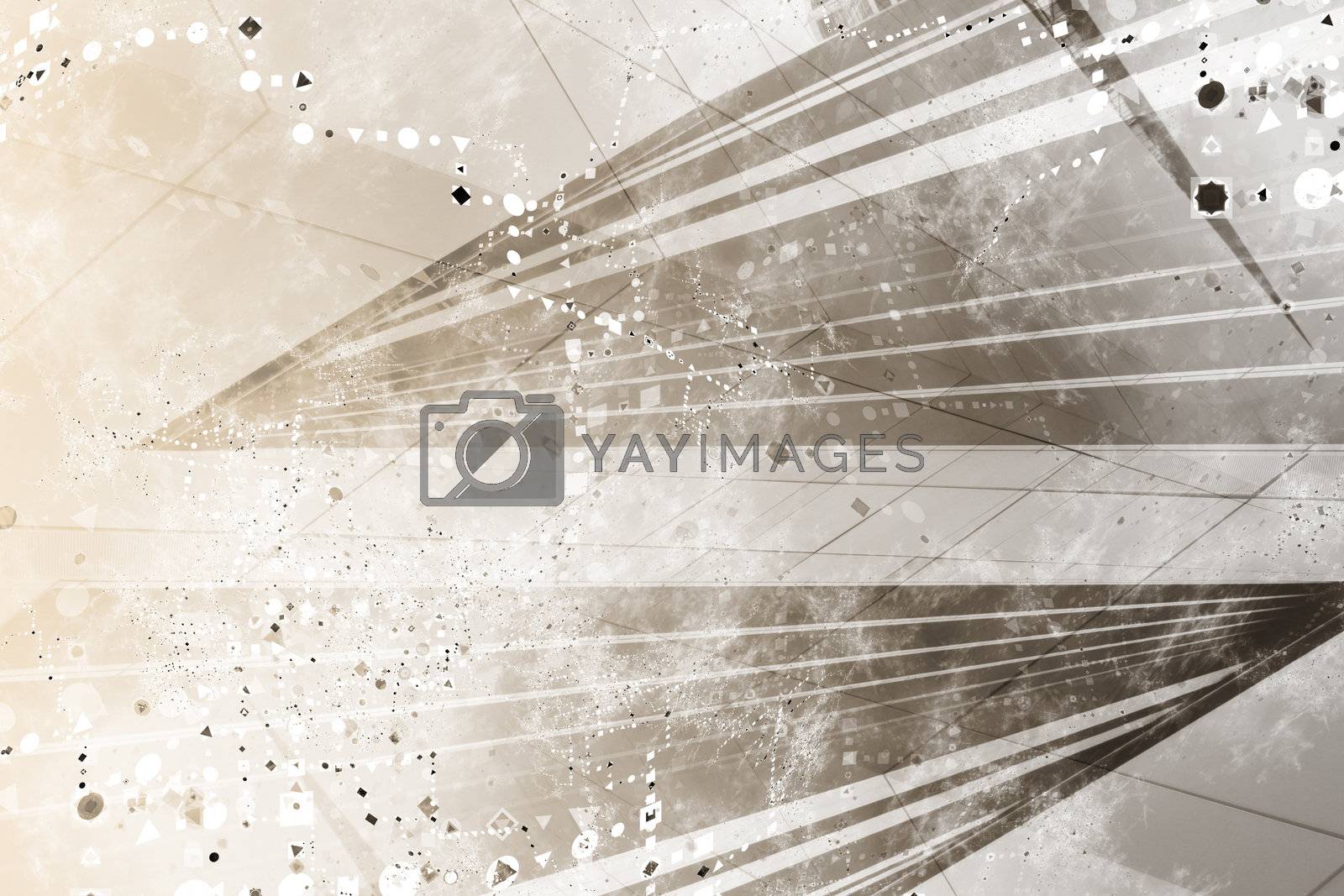 Royalty free image of Generic Grunge Futuristic Abstract Background by kentoh