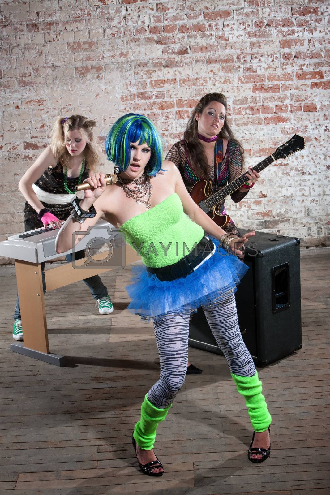 Royalty free image of Female punk rock band by Creatista