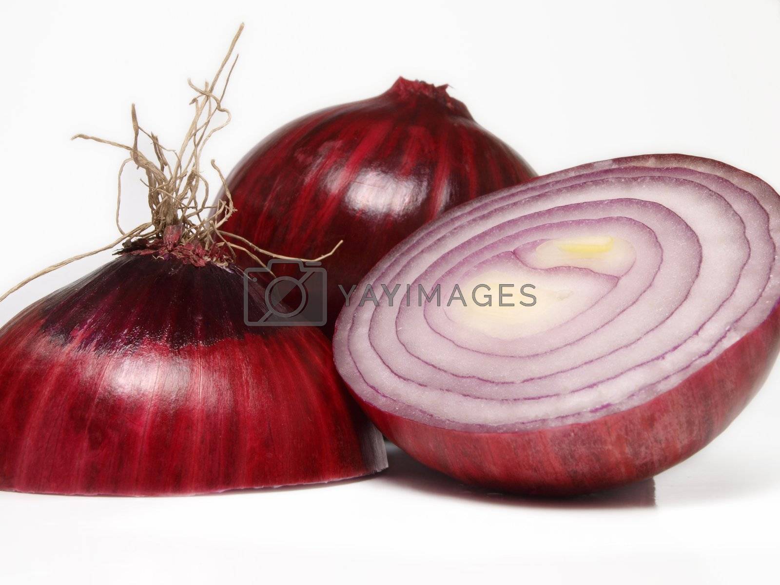 Royalty free image of Red onion by Arvebettum
