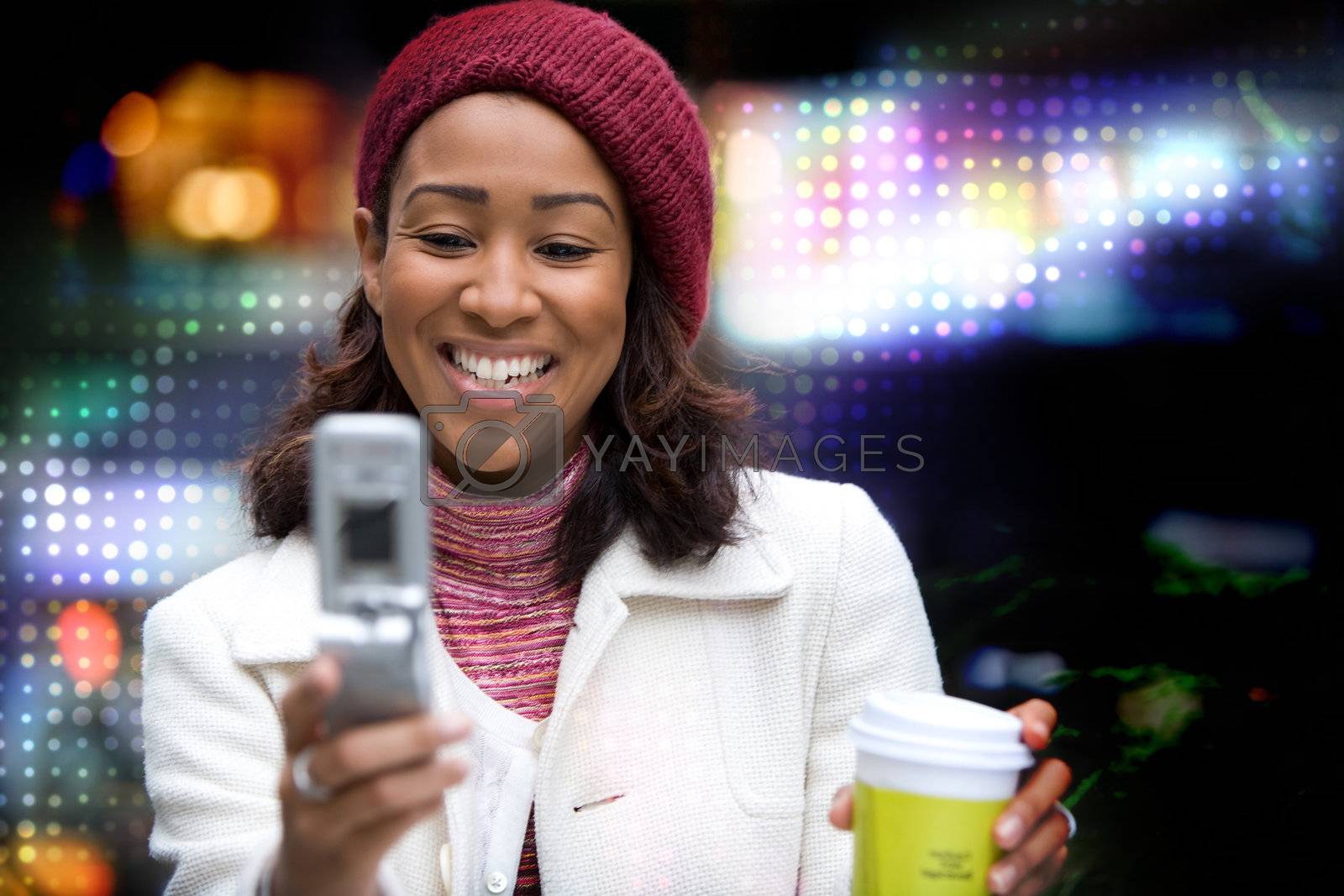 Royalty free image of Woman Texting by graficallyminded