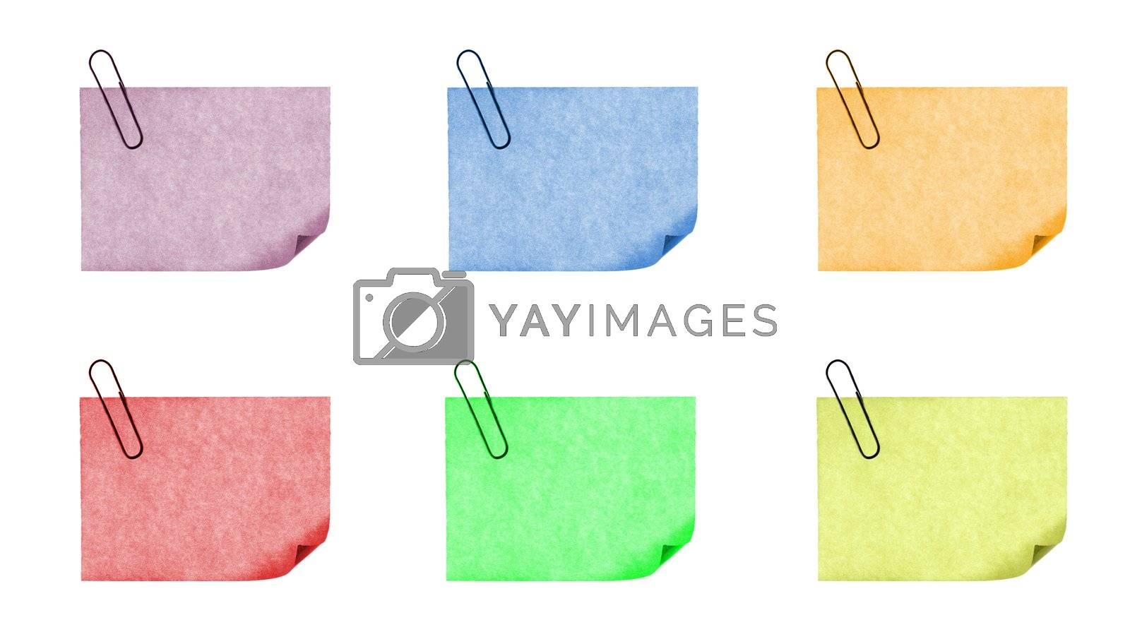 Royalty free image of isolated blank postit paper on withe background by Trebuchet