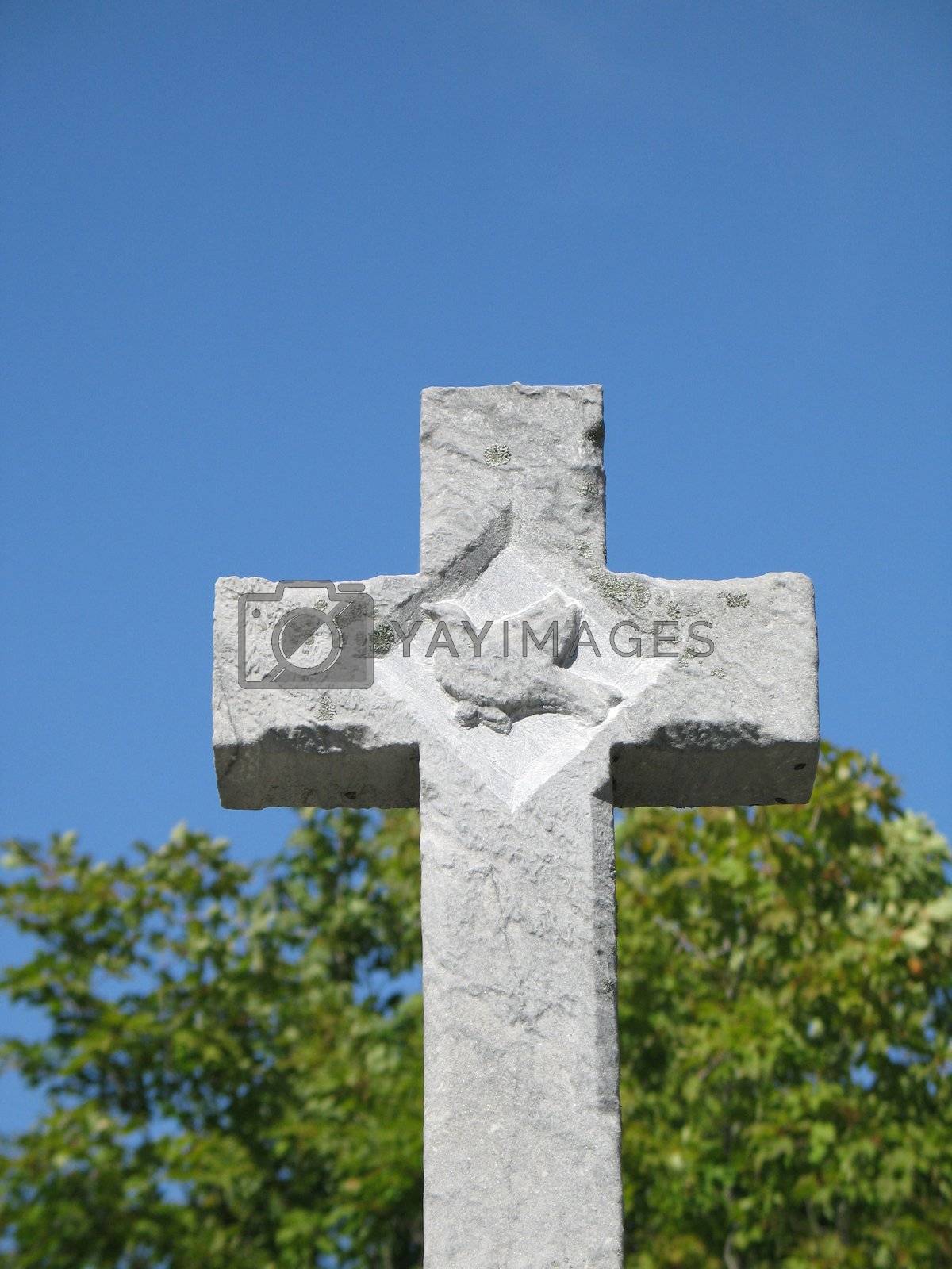 Royalty free image of a stone cross by mmm
