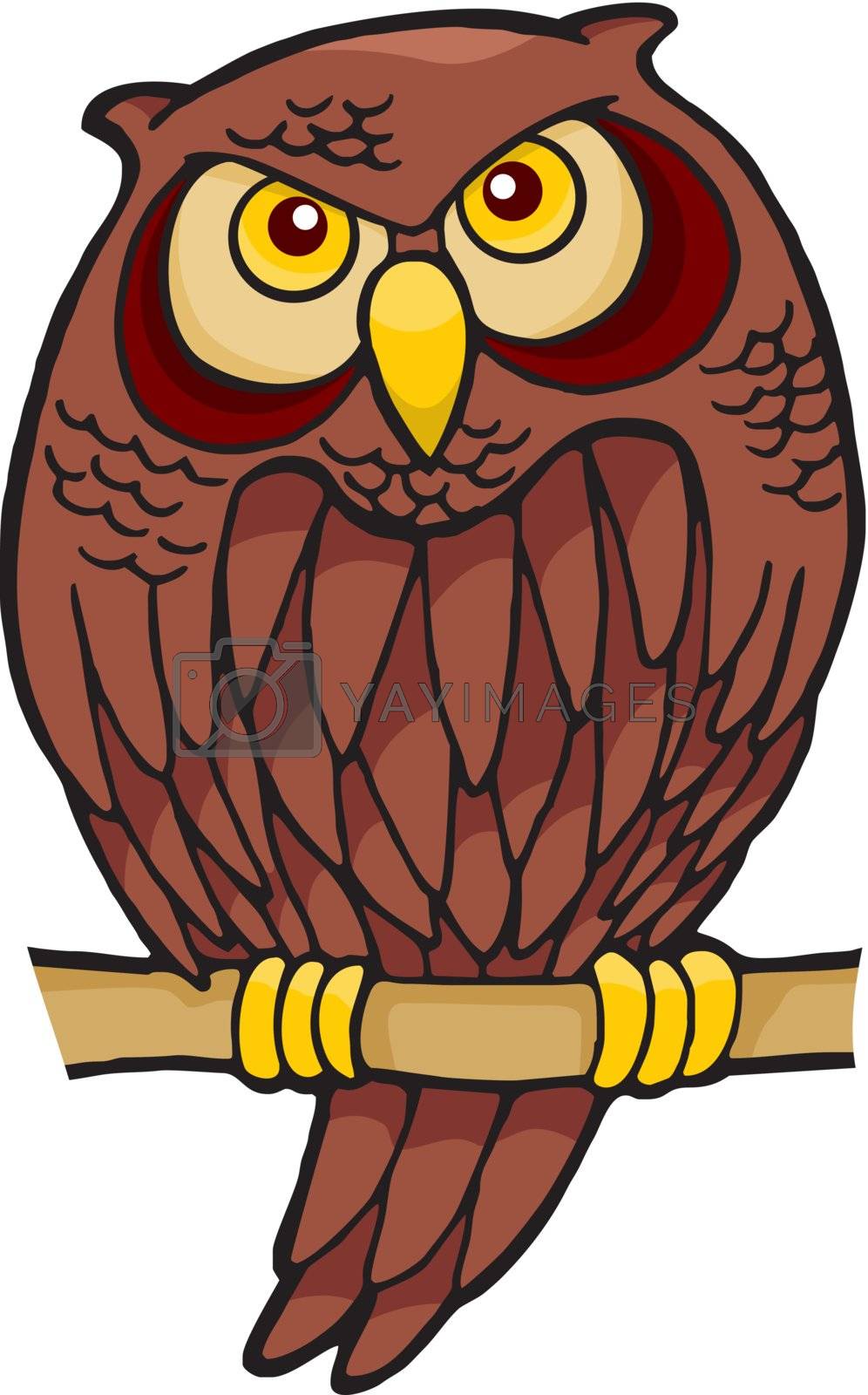 Royalty free image of Owl cartoon by sifis