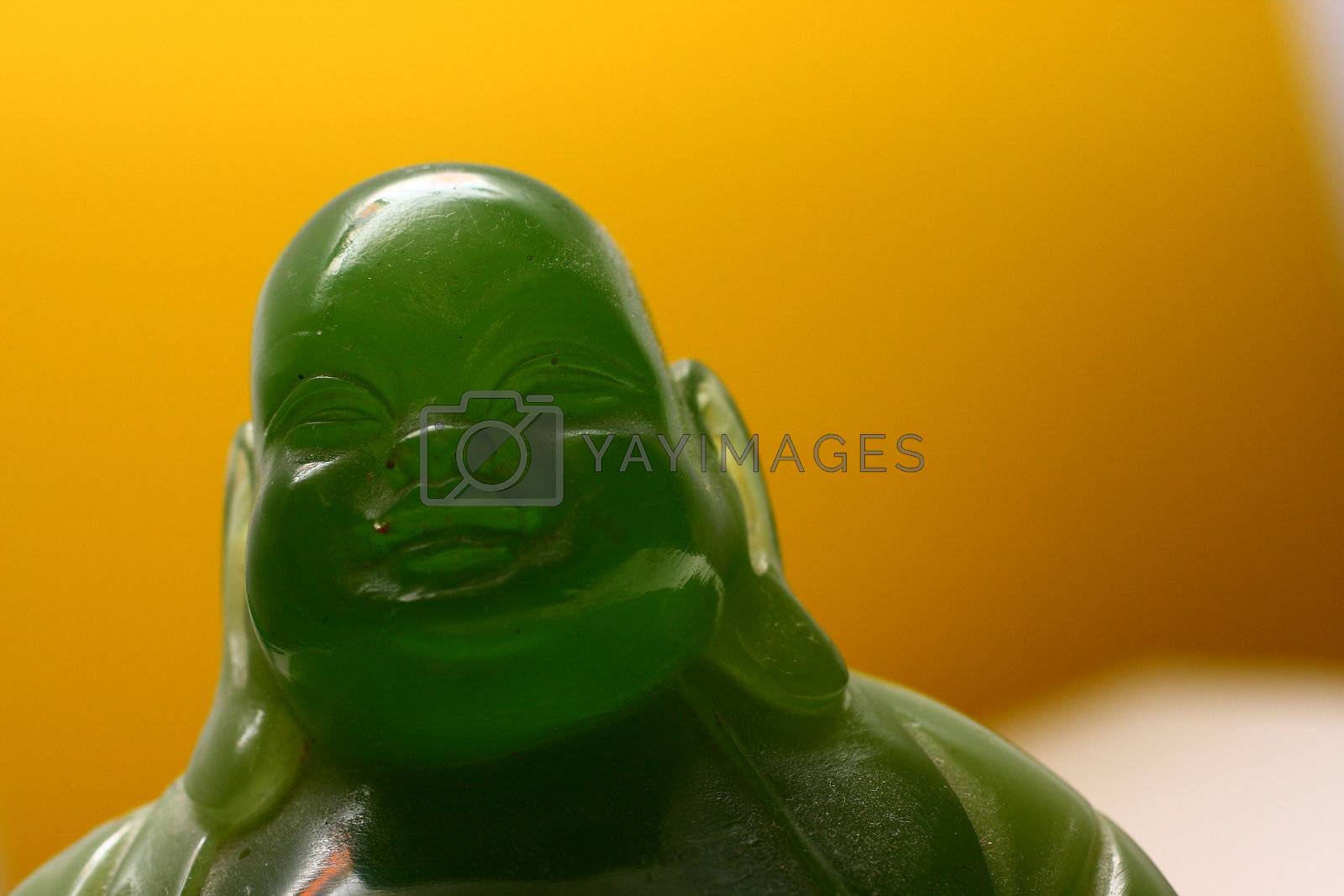 Royalty free image of Jade Fat Laughing Buddha by dersankt