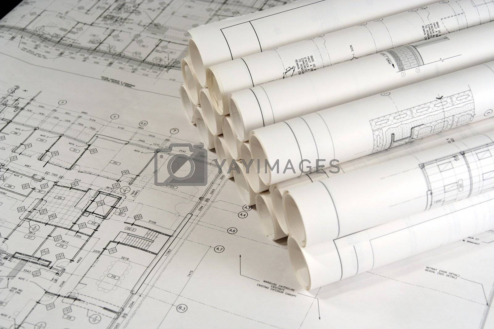 Royalty free image of Engineering and Architecture Drawings 2 by le_cyclope
