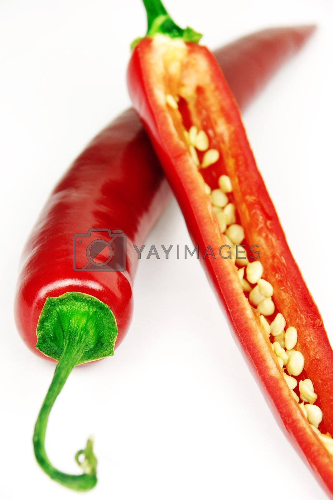 Royalty free image of Chillies and Seeds by massman