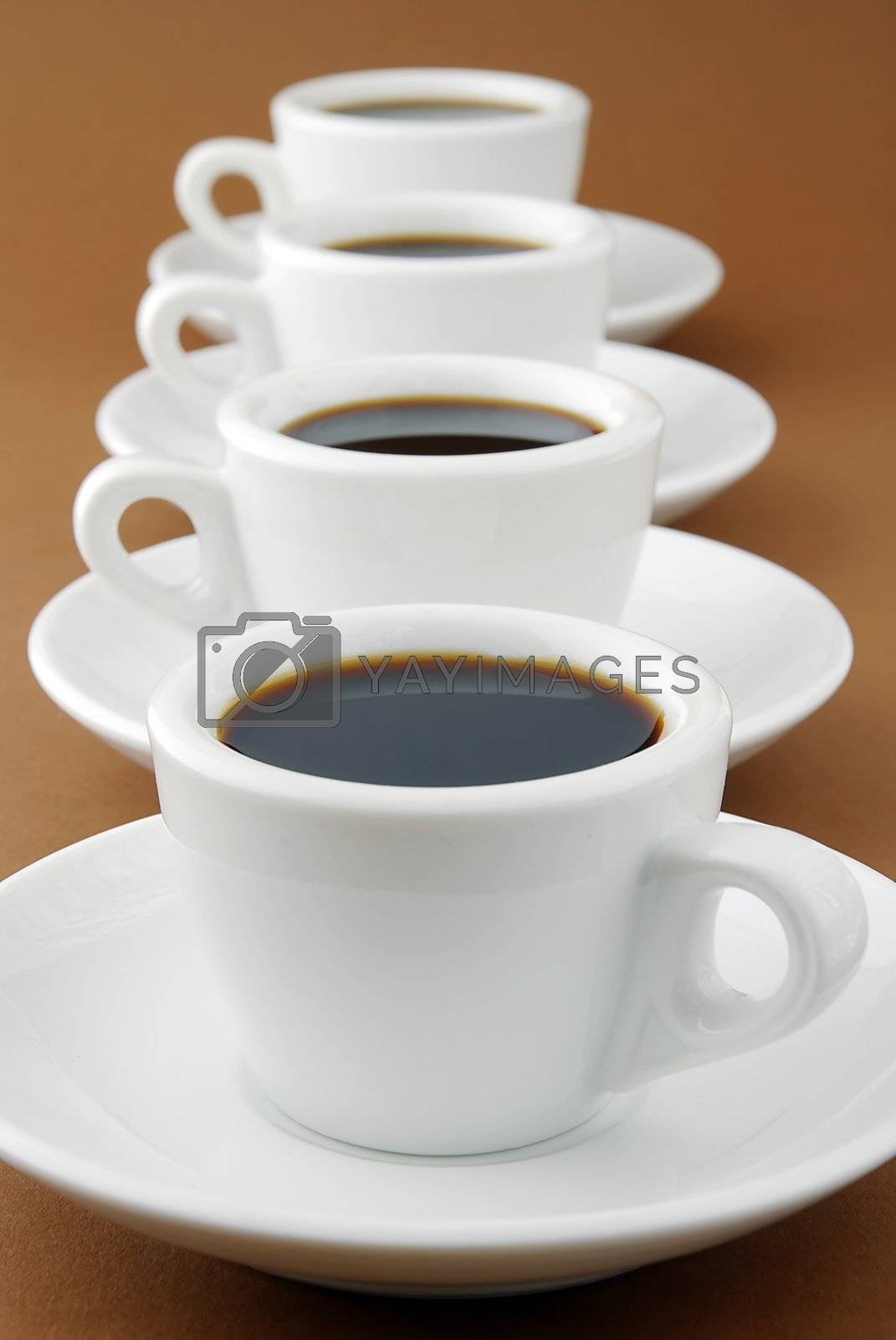 Royalty free image of espresso row by massman
