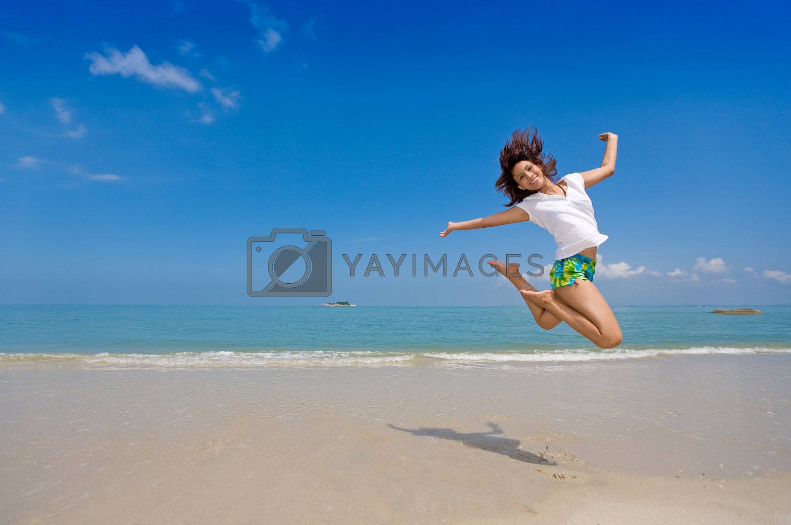 Royalty free image of happy jump by eyedear