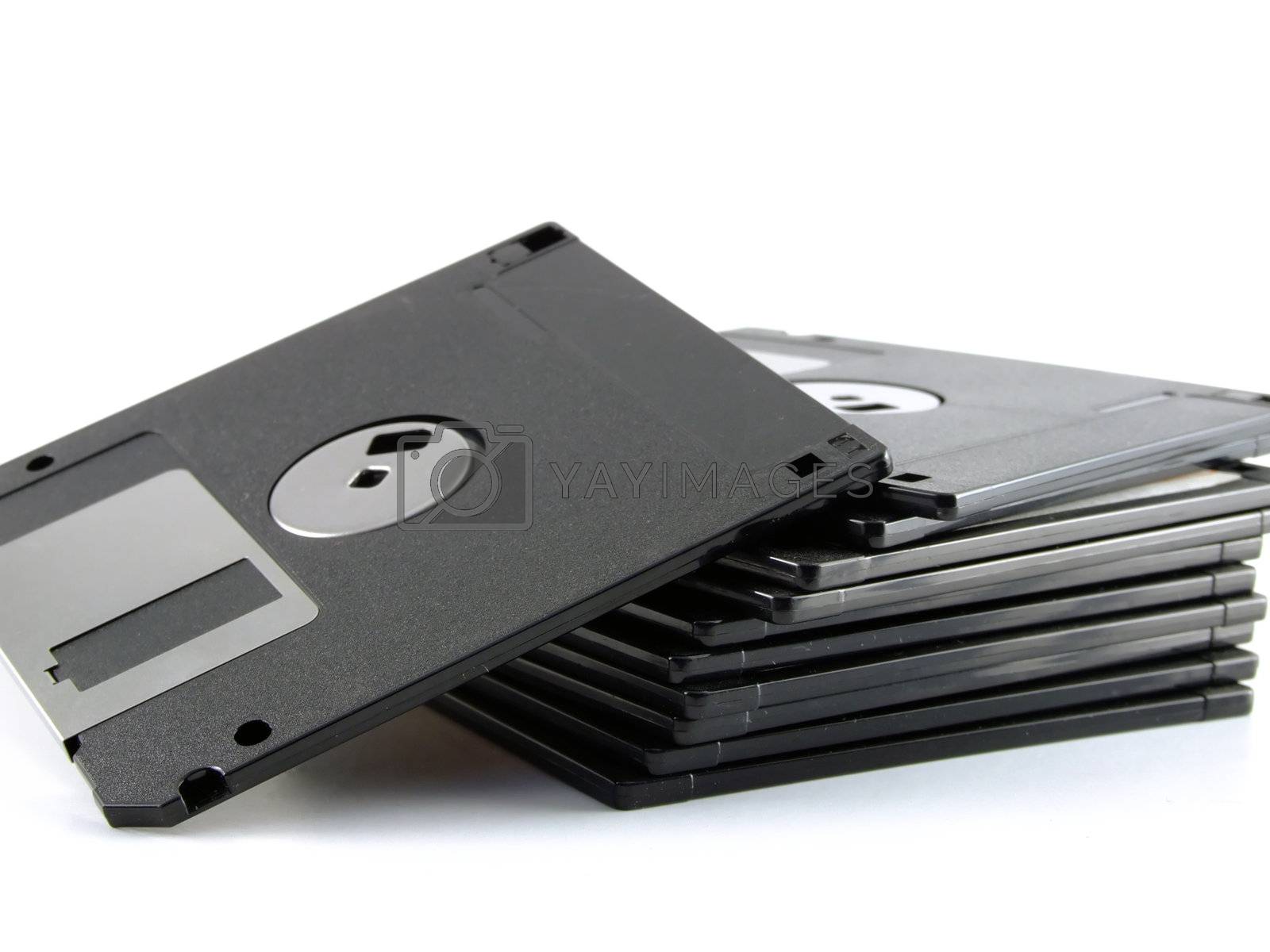 Royalty free image of Old floppy disk by PauloResende