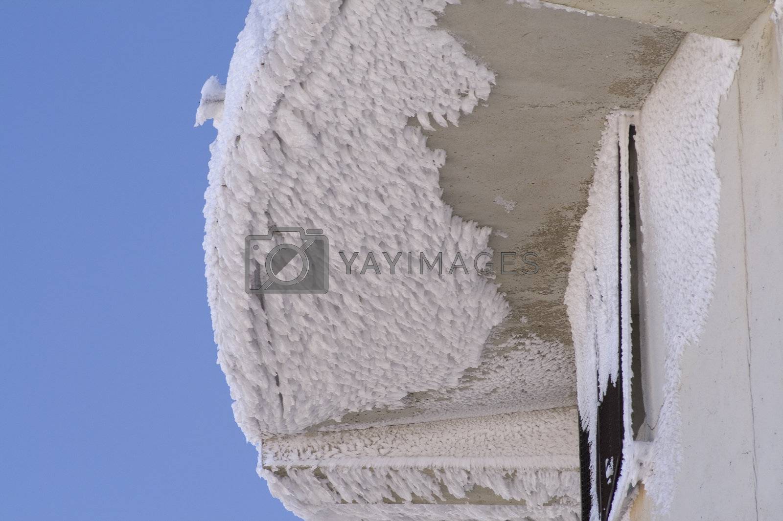 Royalty free image of Ice on roof by PauloResende
