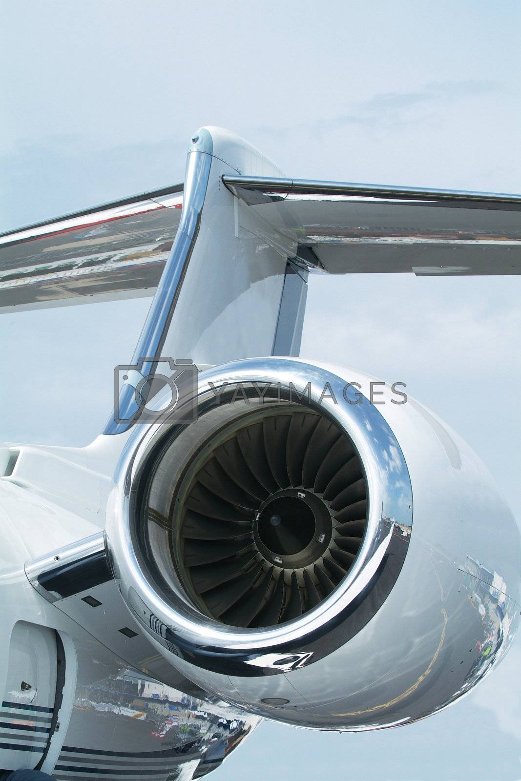 Royalty free image of Rear of business-jet by epixx