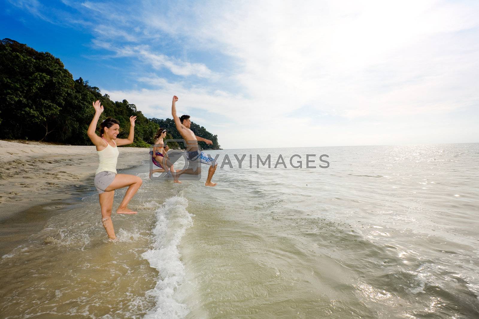 Royalty free image of group of friends having fun by eyedear