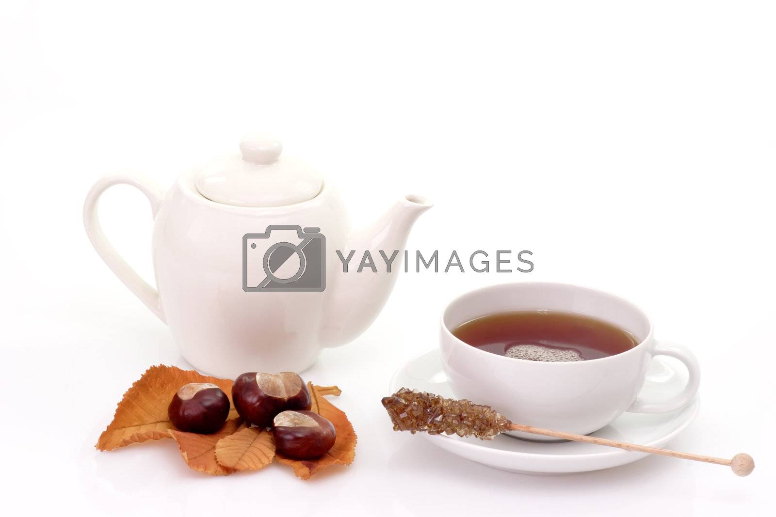 Royalty free image of Tea with teapot by Teamarbeit
