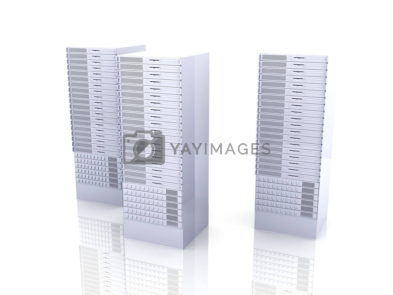 Royalty free image of 19inch Server towers by Spectral