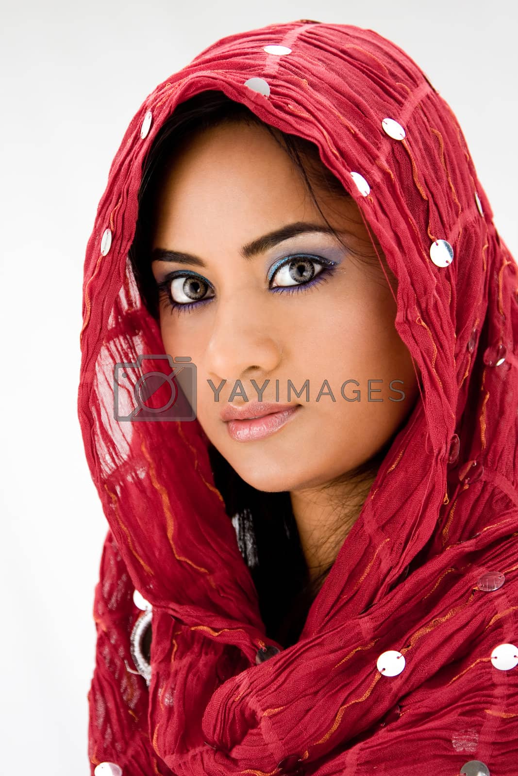 Royalty free image of Woman with scarf by phakimata