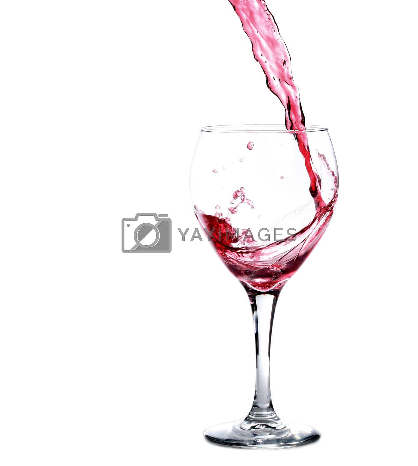 Royalty free image of Pouring a Glass of Red Wine by tobkatrina