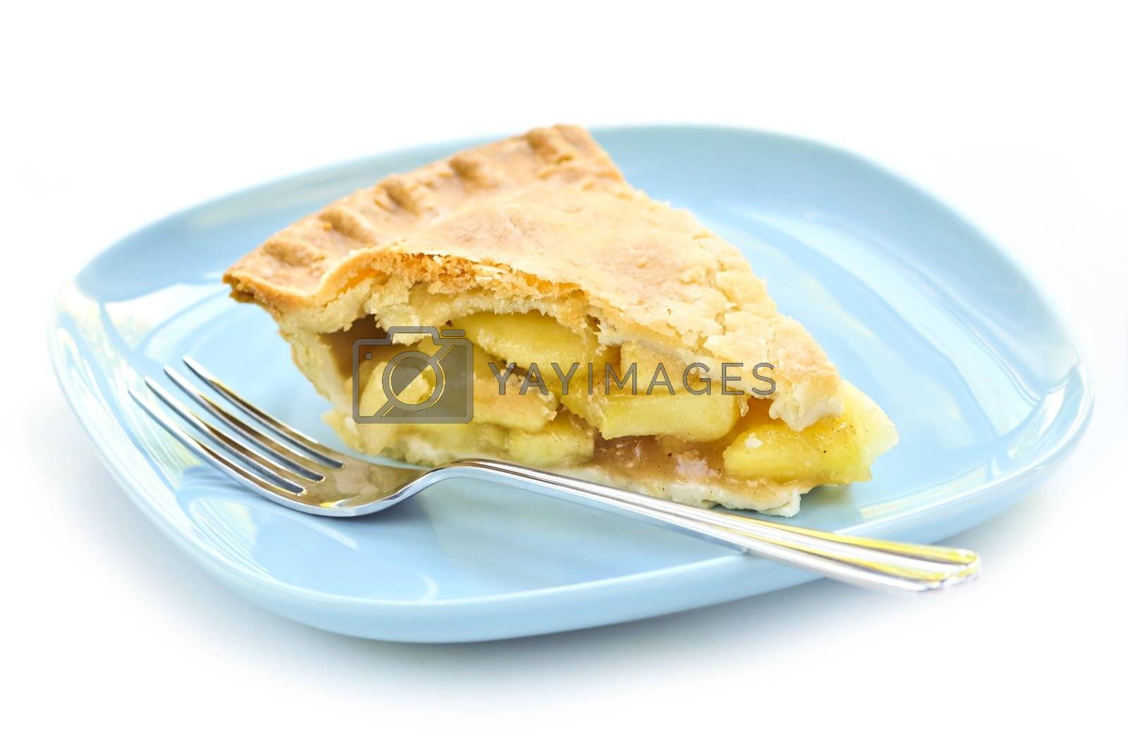 Royalty free image of Slice of apple pie by elenathewise