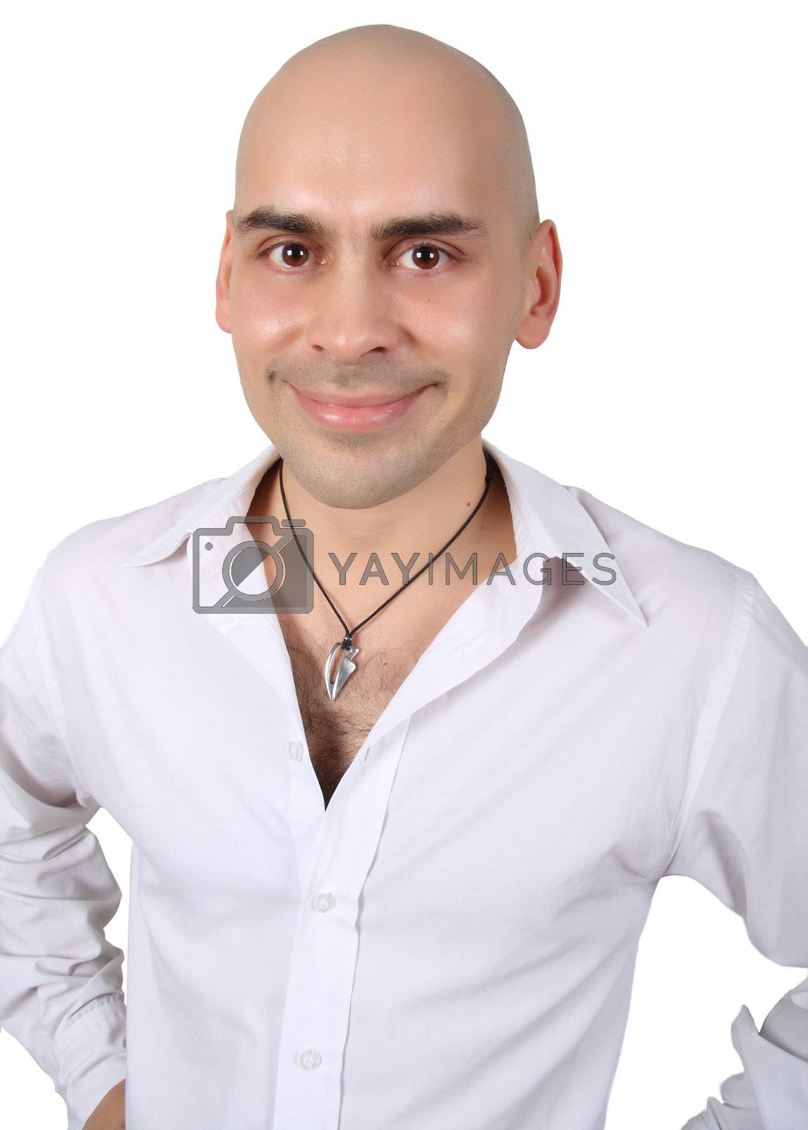 Royalty free image of bald handsome man by AndyTu