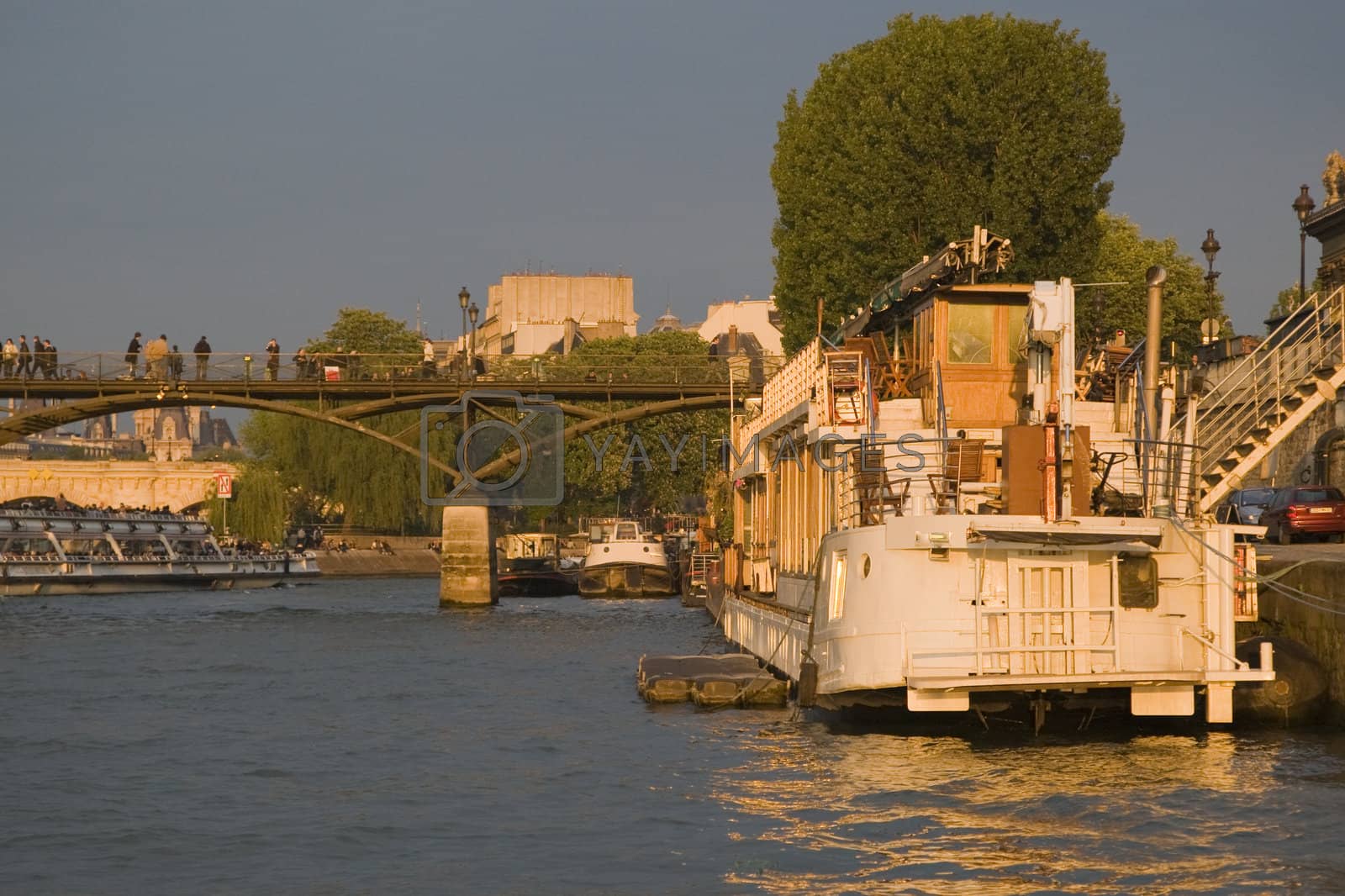 Royalty free image of Paris and the river Seine by MihaiDancaescu