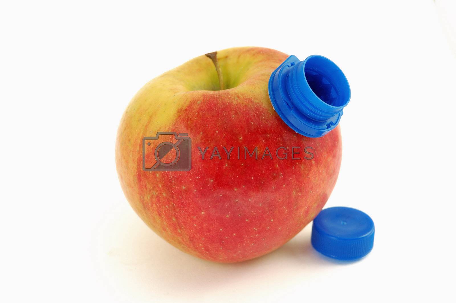 Royalty free image of drinking apple by aletermi