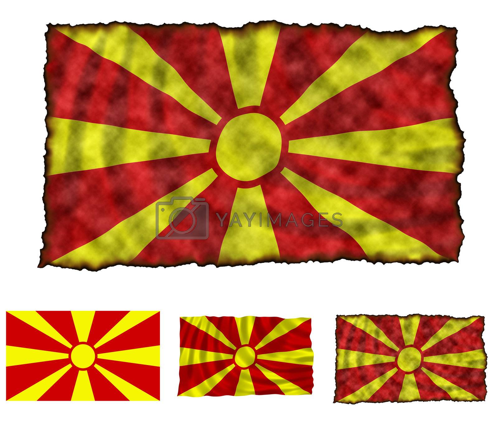 Royalty free image of Flag of Macedonia by SNR