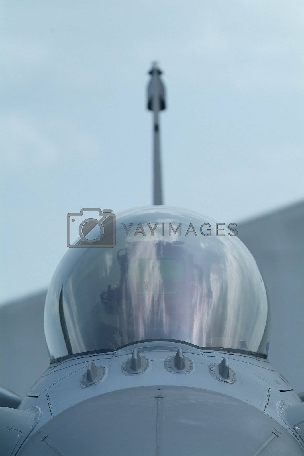 Royalty free image of Cockpit of fighter aircraft by epixx