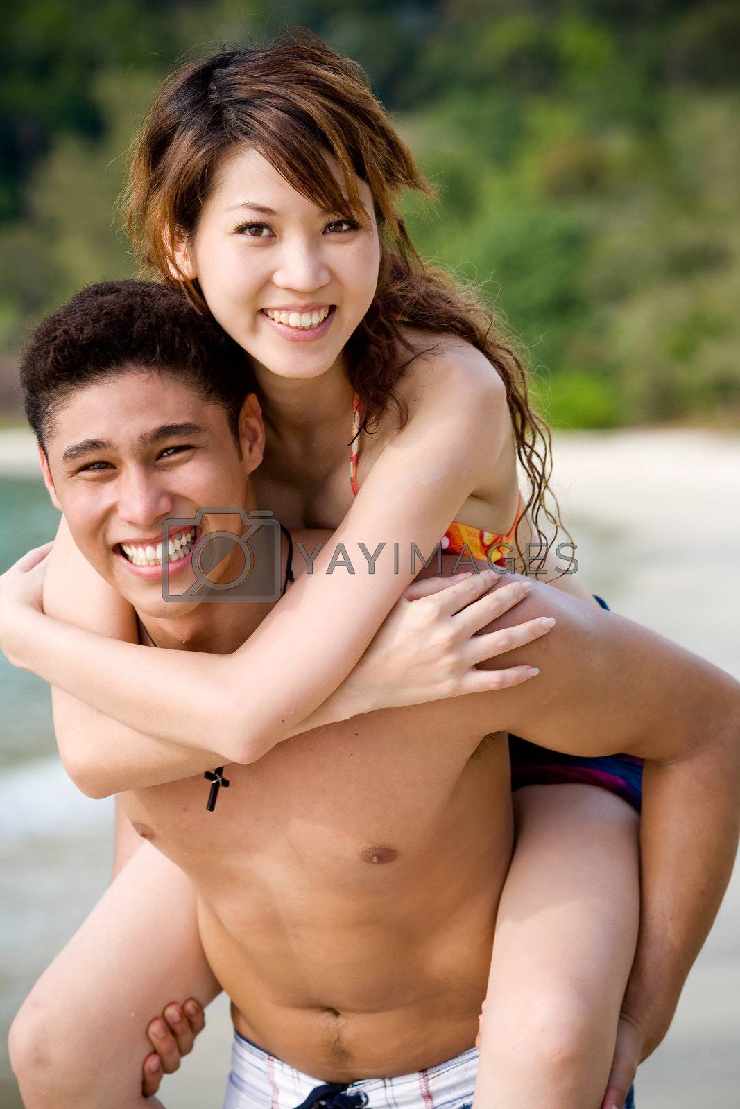 Royalty free image of young couple having fun by eyedear