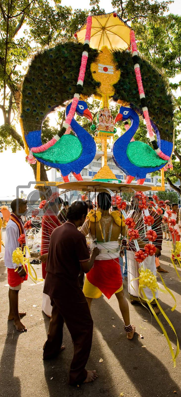 Royalty free image of kavadi carrying by eyedear