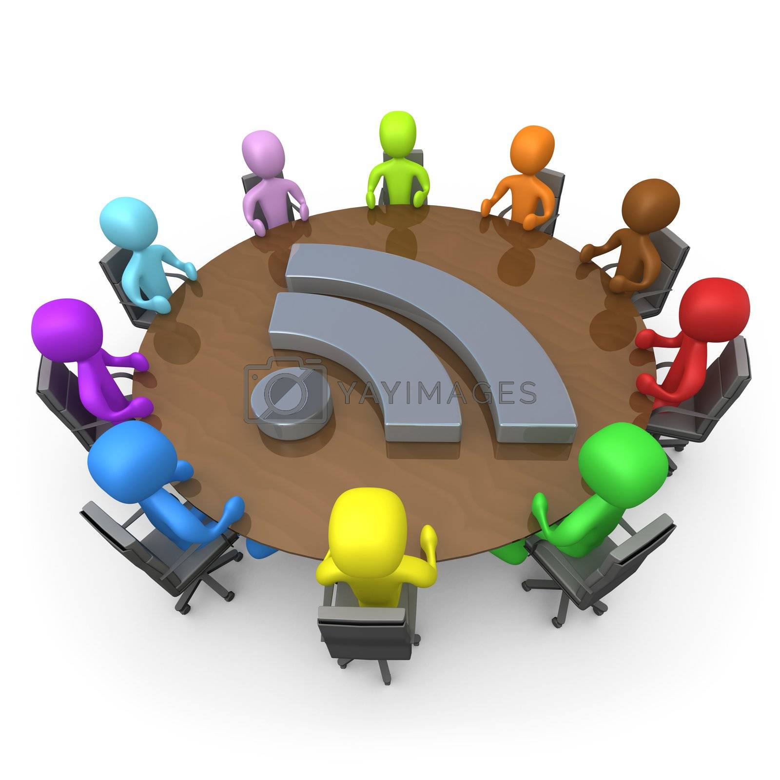 Royalty free image of Blog Discussion by 3pod